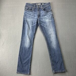 BKE Buckle Jake straight leg jeans men's 32R (fits 32x31) blue medium wash